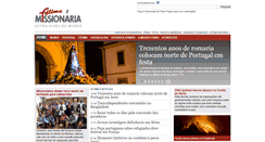 Desktop Screenshot of fatimamissionaria.pt